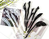 Hair Sticks Epoxy Resin Silicone Moulds Set 15-Count Height 5.3-7.2Inch