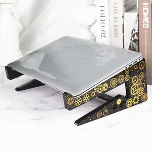 Laptop Stand Silicone Mold-Personalised Laptop Holder Resin Mold-Laptop Storage Stand Mold-Home Desk Decor Mold-Epoxy Resin Crafts Mold