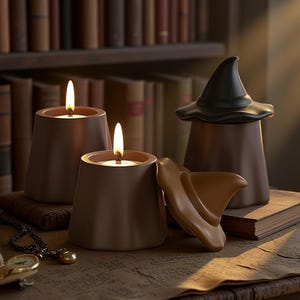 Ghost Candle Cup Silicone Mold-Ghost Trinket Box Resin Mold-Witch Storage Box Mold-Concrete Candle Jar Mold-Jesmonite Plaster Decor Mold