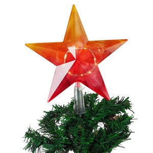 Christmas Star Tree Topper Silicone Mold-Five-pointed Star Resin Mold-Star Night Light Mold-Christmas Tree Decor Mold-Epoxy Resin Craft Mold image 3