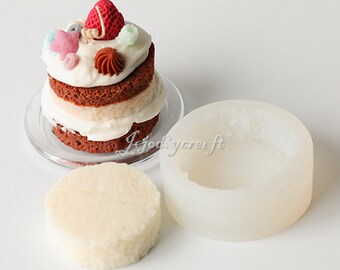 Fluffy Cake Candle Silicone Mold-Round Bread Candle Mold-Silicone Candle Mold-Scented Candles Mold-Baking Dessert Cake Mold-Cake Decor Mold