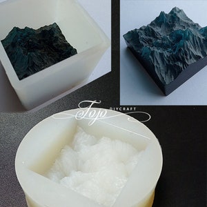 Mountain Peak Resin Mold-Snow Mountain Mold-Cube Silicone Mold-Cube Mountain Peak Candle Mold-Ocean Micro Landscape Decoration