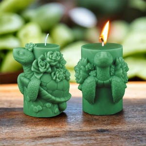 3D Turtle Candle Silicone Mold-Turtle Pillar Candle Mold-Succulent Turtle Candle Mold-Sea Turtle Candle Mold-DIY Aromatherapy Plaster Mold
