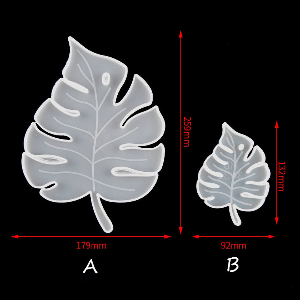 Monstera Leaf Silicone Moldlarge Monstera Leaf Tray Moldpalm Etsy