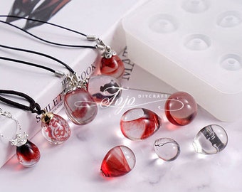 Ovale ei siliconen schimmel-ovale hanger hars schimmel-kristal ei planeet schimmel-sieraden hanger gieten schimmel-epoxy hars ambachten schimmel