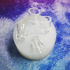 Cup Silicone Mold-Water Cup Resin Mold-Dollhouse Miniatures Cup Mold-Wine Glass Mold-UV Resin Mold-Epoxy Resin Crafts Mold
