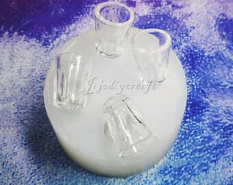 Cup Silicone Mold-Water Cup Resin Mold-Dollhouse Miniatures Cup Mold-Wine Glass Mold-UV Resin Mold-Epoxy Resin Crafts Mold