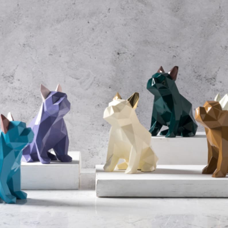 Geometric Dog Silicone MoldEpoxy Dog Resin MoldAroma Plaster Etsy