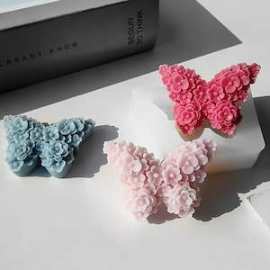 Flower Butterfly Silicone Mold-Lovely Butterfly Resin Mold-Animal Butterfly Candle Mold-Aesthetic Candle Mold-Aromatherapy Plaster Mold