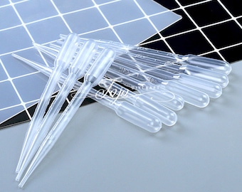 20pcs 3ml Disposable Plastic Dropper-Squeeze Transfer Pipettes Dropper-Epoxy Resin Mold Auxiliary Tools-Dropping Tube