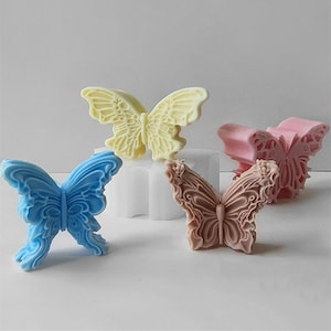 3D Butterfly Silicone Mold-Beautiful Butterfly Candle Mold-Large Butterfly Candle Mold-Animal Candle Mold-DIY Aromatherapy Plaster Mold