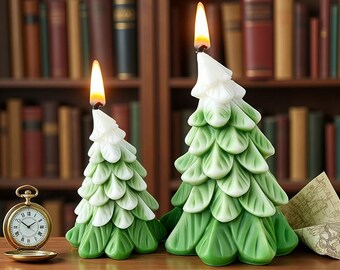 3D Christmas Tree Silicone Mold-Christmas Tree Candle Mold-Sculpture Candle Mold-Concrete Cement Tree Mold-DIY Aromatherapy Plaster Mold