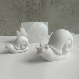 Small Snail Silicone Mold-Animal Snail Resin Mold-Cute Snail Keychain Mold-Concrete Cement Snail Mold-Jesmonite Plaster Art Mold