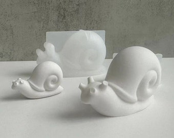 Small Snail Silicone Mold-Animal Snail Resin Mold-Cute Snail Keychain Mold-Concrete Cement Snail Mold-Jesmonite Plaster Art Mold