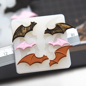 2 Styles Devil Wings Silicone Mold-Mini Demon Wings Resin Mold-Wings Polymer Clay Mold-Halloween Wings Mold-Cute Wings Ornaments Mold