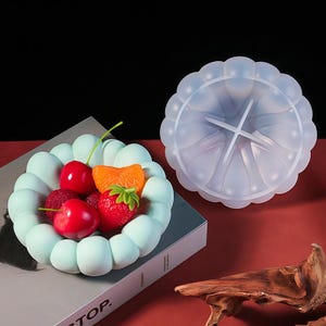 Bubble Tray Silicone Mold-Cloud Trinket Dish Mold-Fruit Plate Resin Mold-Garden Planter Mold-Concrete Bowl Candle Mold-Jesmonite Decor Mold