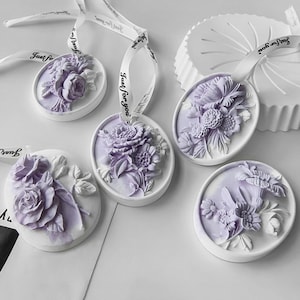5 Styles Flower Pendant Silicone Mold-Beautiful Flower Resin Mold-Natural Flower Candle Mold-Handmade Soap Mold-Aromatherapy Plaster Mold