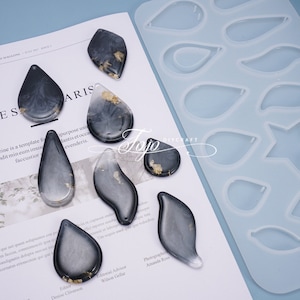 Pendant Silicone Mold-Water Drop Pendant Resin Mold-Earring Jewelry Making Mold-Necklace Resin Mold-Crystal Epoxy Art Mold