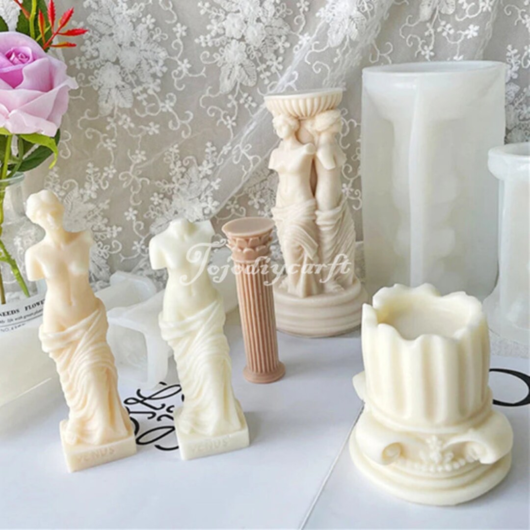 Greek Column Candle Moldvenus Goddess Candle Moldfemale Body Candle
