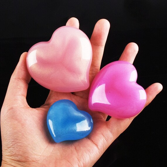 Peach Heart Silicone Mold-peach Heart Resin Mold-peach Heart Keychain Mold- heart Shaped Mold-heart Jewelry Pendant Mold-epoxy Resin Molds 