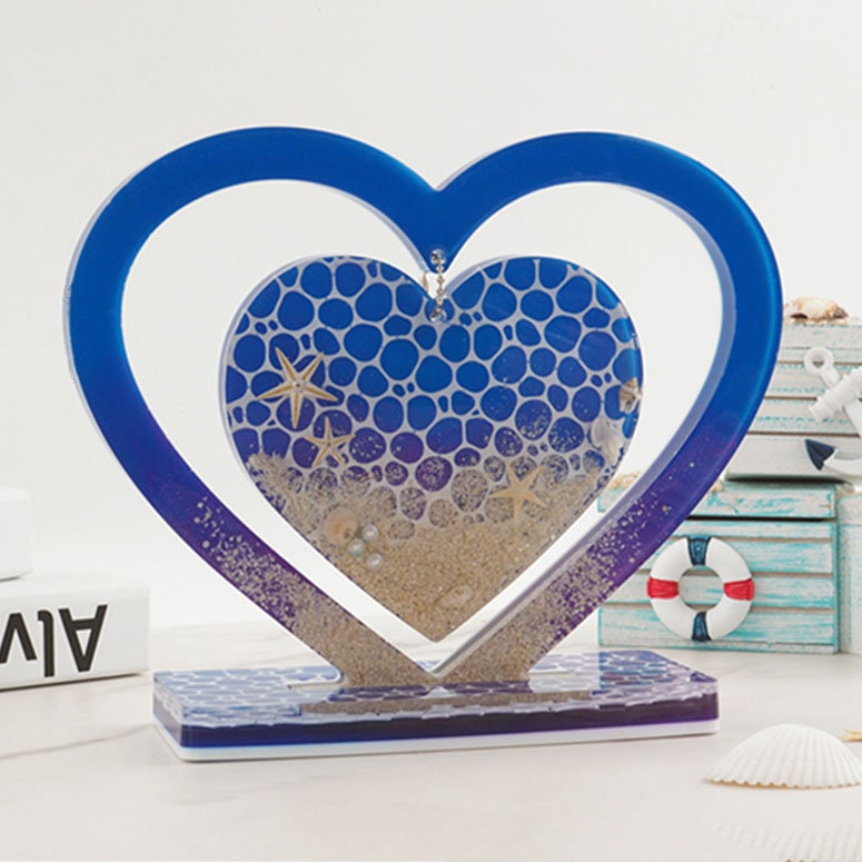 Valentine's Day Love Shaped Silicone Candle Mold Diamond Heart Resin Gypsum  Soap Chocolate Baking Mould Home Decor Souvenir Gift