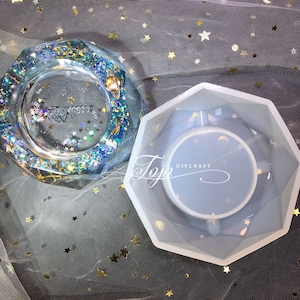 Polygonal Ashtray Silicone Mold-Diamond Ashtray Resin Mold-Crystal Ashtray Mold -Jewelry Storage Box Mold-Epoxy Art Mold-Gift for Smoker