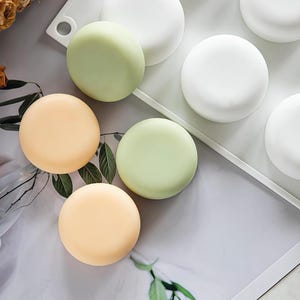 40mm Round Soap Silicone Mold-Small Round Soap Mold-Circle Soap Mold-Natural Soap Bar Mold-Handmade Soap Mold-DIY Aromatherapy Soap Mold