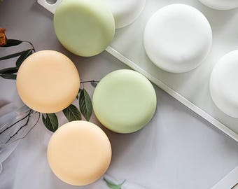 40mm Round Soap Silicone Mold-Small Round Soap Mold-Circle Soap Mold-Natural Soap Bar Mold-Handmade Soap Mold-DIY Aromatherapy Soap Mold