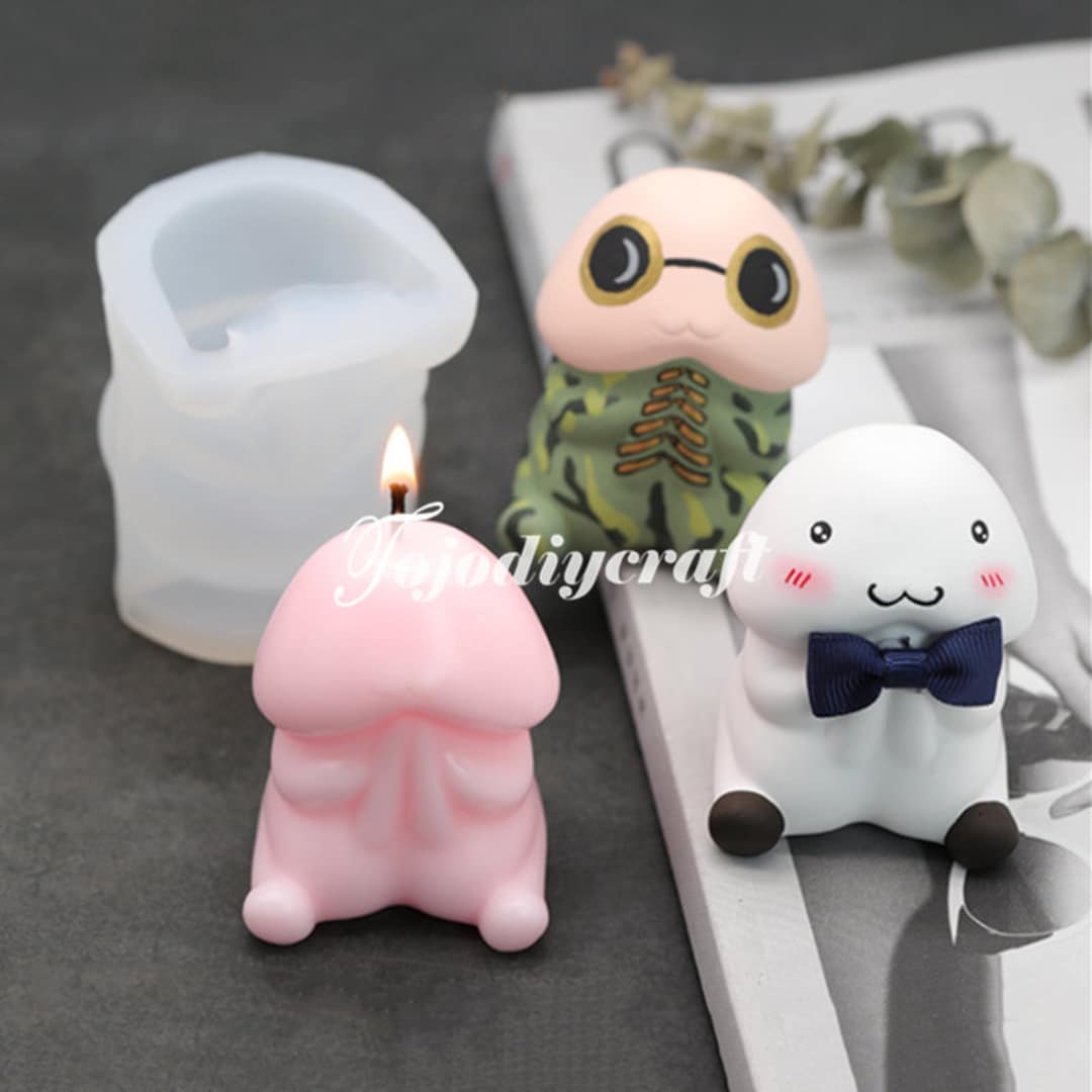 3D Penis Silicone Mold-funny Penis Candle Mold-genital Candle Mold-cute ...