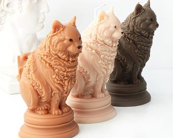 Moule En Silicone Forme Chat - Pour Porte-Bougie, Résine, Ciment - Déco Maison, Fête, Mariage - Souple Et Réutilisable - 5