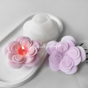Flower Candle Silicone Mold-Austin Rose Candle Mold-Aesthetic Flower Candle Mold-Wedding Candle Decor Mold-Aromatherapy Plaster Mold