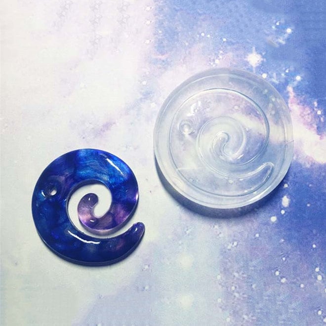 Spiral Shape Silicone Resin Mold/planet Decoration Silicone Mold/epoxy  Resin Craft Mold/diy Mold 