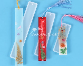 Rectangle Bookmark Silicone Mold-Bookmark Resin Mold-Bookmark Keychain Mold-Bookmark Tag Pendant Mold- Resin Dried Flower Bookmark Mold