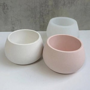 Round Bowl Silicone Mold-Round Trinket Box Mold-Planter Pot Home Decor Mold-Concrete Cement Jesmonite Candle Vessel Mold-Epoxy Resin Mold