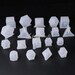 19 Pcs Polyhedral Dice Silicone Mold-DND Dice Mold Set-RPG Dice Mold Set-Sharp Edge Dice Resin Mold-Dungeons and Dragons Dice Mold