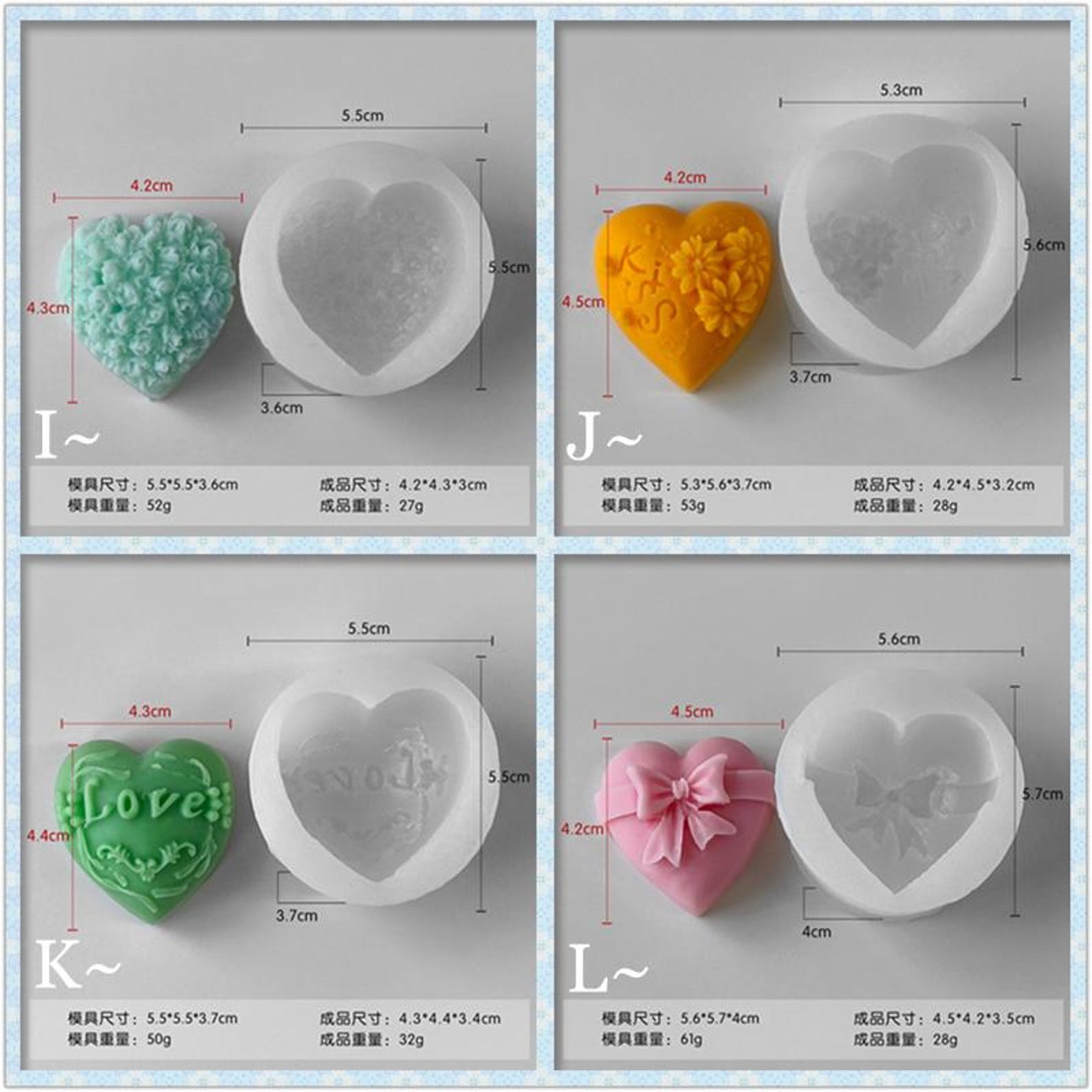 12 Styles Flower Soap Silicone Mold flower Heart Soap Mold love Rose 12 Styles Flower Soap Silicone Mold flower Heart Soap Mold love Rose
