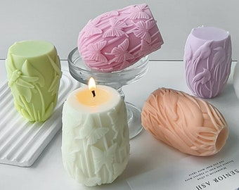 Stampo in silicone per candele animali-Uccello libellula Farfalla Stampo per candela pilastro-Stampo per candela alce di Natale-Stampo per sapone animale-Stampo per sapone candela in cera d'api