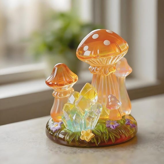 3D Mushroom Silicone Mold-small Mushroom Resin Mold-cute Mushroom