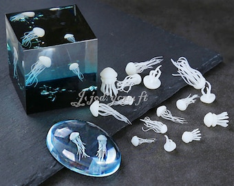 3D Jellyfish Filler Model-Jellyfish Model For Silicone Mold-Epoxy Resin Mold Filling Materials-DIY Jellyfish Micro Landscape Decor