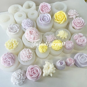PRZY Silicone Peony Flower Mold For Silicone Soap Molds, Candle, Bouquet  Making Clay Resin Rubber HC0209 From Wdyyy, $21.31