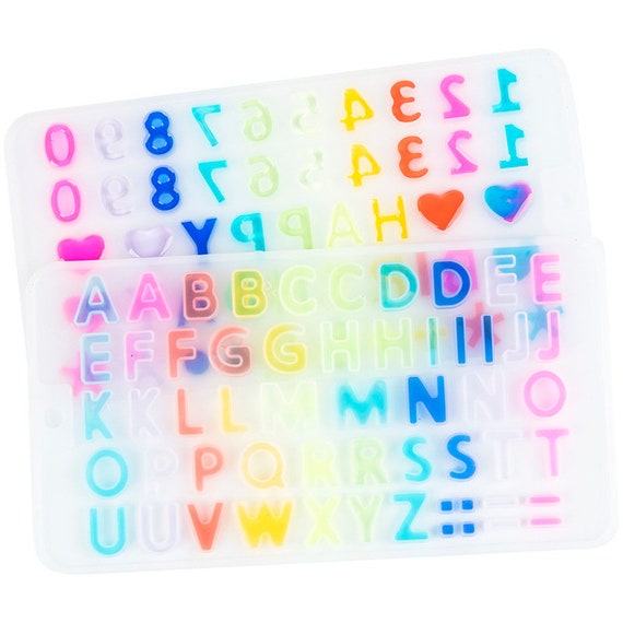 Silikonform 'Kiss Me' – Herz-Alphabet-Gießform Für Harz, Kerzen, Seife & Mehr, Wiederverwendbar, Hitzebeständig Bis 230°C