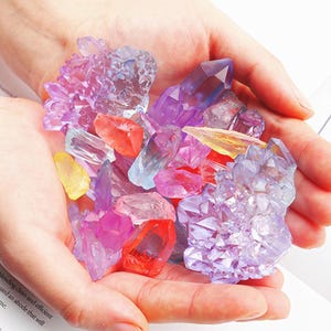 Rainbow Natural Crystal Silicone Mold-Crystal Quartz Cluster Mold-Crystal Cluster Resin Mold-Crystal Geode Cluster Mold-Epoxy Resin Art Mold