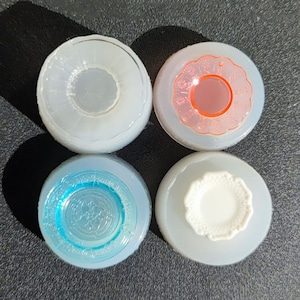 4 Styles Miniature Dish Silicone Mold-Dollhouse Plate Mold-Dollhouse Miniature Resin Mold-Dish Mold for Dollhouse-Epoxy Resin Art Mold