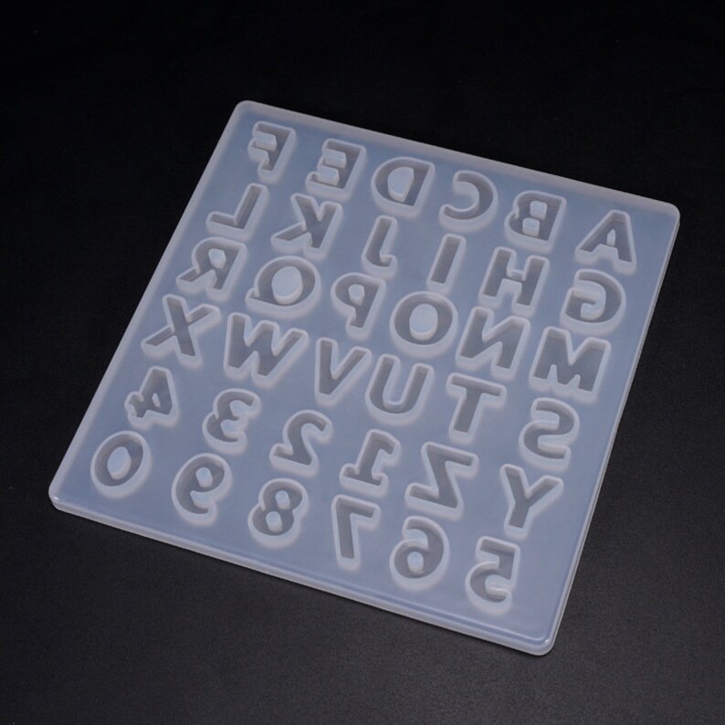 English Alphabet Silicone MoldDigital Letter MoldEpoxy DIY Etsy