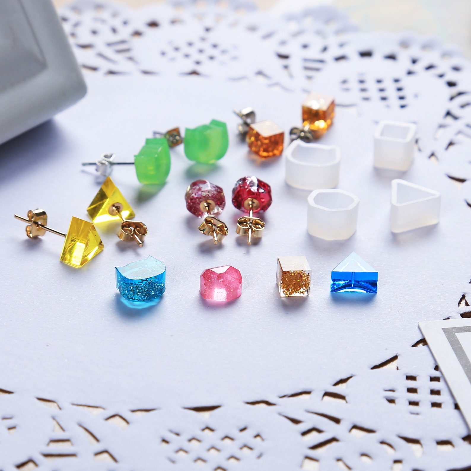 Mini Gem Earrings Silicone MoldCat Head Ear Studs Resin Etsy