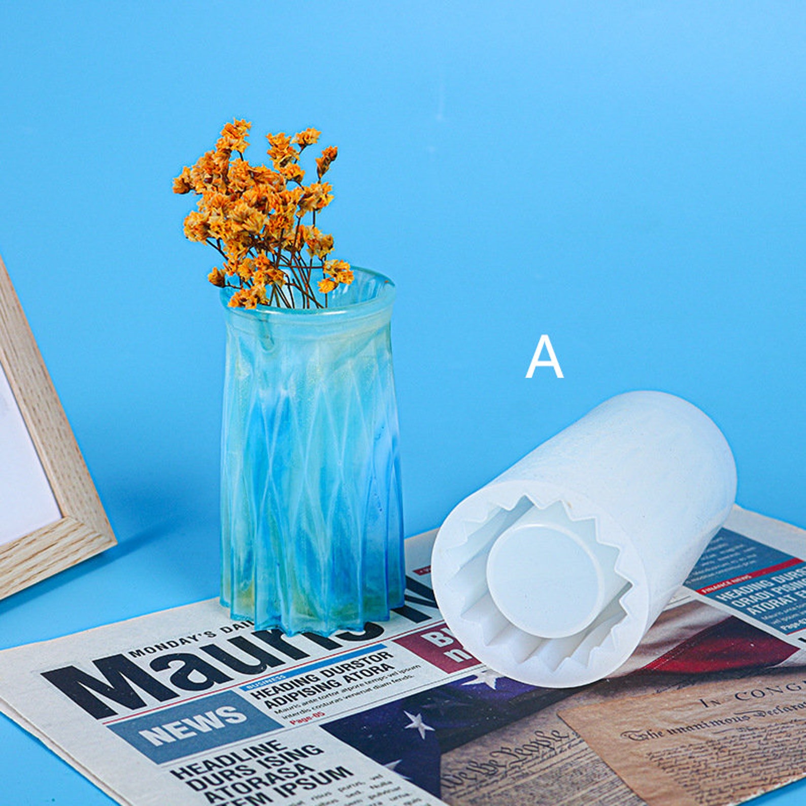 3D Vase Silicone MoldVase Resin MoldFlower Bottle MoldVase Etsy