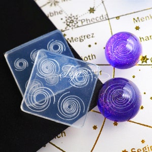 Cosmic Planet Round Vortex Silicone Mold-Silicone Spiral Mold-Star Ball Vortex Mold-UV Resin Molds-Jewelry Pendant Accessories Mold