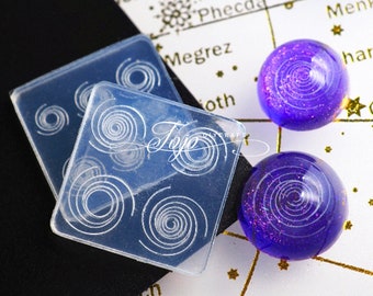 Kosmische planeet ronde Vortex siliconen mal-siliconen spiraal schimmel-ster bal Vortex schimmel-UV hars mallen-sieraden hanger accessoires schimmel