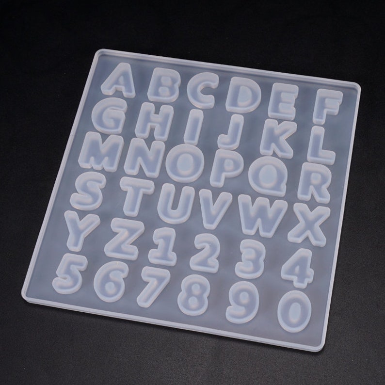 English Alphabet Silicone MoldDigital Letter MoldEpoxy DIY Etsy