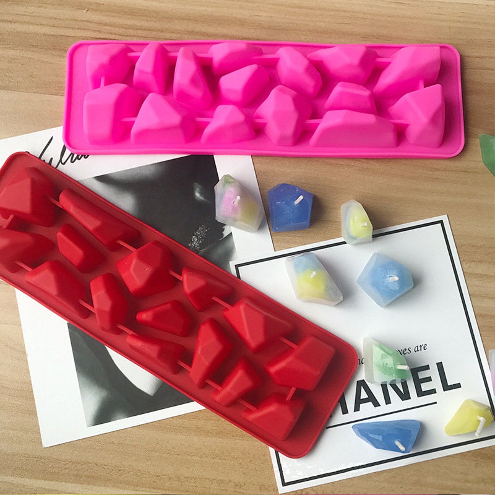 Mini Amber Gem Silicone MoldAmber Gem Candle MoldCrystal Etsy